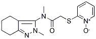 2-((2-[METHYL(2-METHYL-4,5,6,7-TETRAHYDRO-2H-INDAZOL-3-YL)AMINO]-2-OXOETHYL)THIO)PYRIDINIUM-1-OLATE Struktur