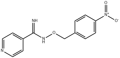 N'-[(4-NITROBENZYL)OXY]-4-PYRIDINECARBOXIMIDAMIDE Struktur