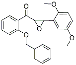 [2-(BENZYLOXY)PHENYL][3-(2,5-DIMETHOXYPHENYL)OXIRAN-2-YL]METHANONE Struktur