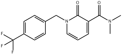 N,N-DIMETHYL-2-OXO-1-[4-(TRIFLUOROMETHYL)BENZYL]-1,2-DIHYDRO-3-PYRIDINECARBOXAMIDE Struktur