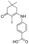 4-((2-IODO-5,5-DIMETHYL-3-OXOCYCLOHEX-1-ENYL)AMINO)BENZOIC ACID Structure