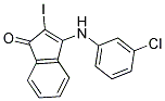 3-((3-CHLOROPHENYL)AMINO)-2-IODOINDEN-1-ONE Struktur