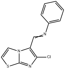 N-[(6-CHLOROIMIDAZO[2,1-B][1,3]THIAZOL-5-YL)METHYLENE]-N-PHENYLAMINE Struktur