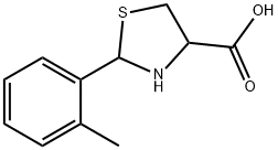 2-(2-METHYLPHENYL)-1,3-THIAZOLIDINE-4-CARBOXYLIC ACID Struktur