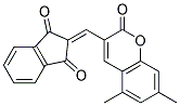 2-((5,7-DIMETHYL-2-OXO-2H-CHROMEN-3-YL)METHYLENE)INDANE-1,3-DIONE Struktur