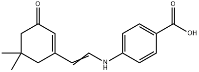 4-([2-(5,5-DIMETHYL-3-OXO-1-CYCLOHEXENYL)VINYL]AMINO)BENZENECARBOXYLIC ACID Struktur