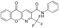 5-OXO-N-PHENYL-2-(TRIFLUOROMETHYL)-5H-CHROMENO[2,3-B]PYRIDINE-3-CARBOXAMIDE Struktur