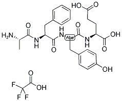 H-ALA-PHE-TYR-GLU-OH TFA Struktur