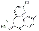 3-(4-CHLOROPHENYL)-1H-PYRAZOL-4-YL 4-METHYLPHENYL SULFIDE Struktur