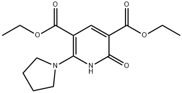 DIETHYL 2-OXO-6-(1-PYRROLIDINYL)-1,2-DIHYDRO-3,5-PYRIDINEDICARBOXYLATE Struktur