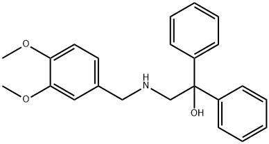 2-[(3,4-DIMETHOXYBENZYL)AMINO]-1,1-DIPHENYL-1-ETHANOL Struktur