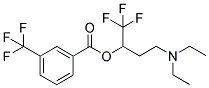 3-(DIETHYLAMINO)-1-(TRIFLUOROMETHYL)PROPYL 3-(TRIFLUOROMETHYL)BENZOATE Struktur