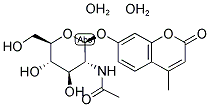 4-METHYLUMBELLIFERYL-2-ACETAMIDO-2-DEOXY-BETA-D-GLUCOPYRANOSIDE DIHYDRATE Struktur