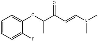 1-(DIMETHYLAMINO)-4-(2-FLUOROPHENOXY)-1-PENTEN-3-ONE Struktur