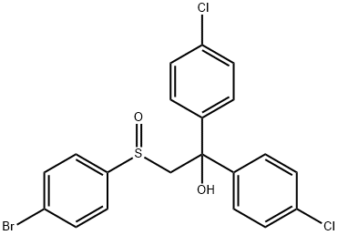 2-[(4-BROMOPHENYL)SULFINYL]-1,1-BIS(4-CHLOROPHENYL)-1-ETHANOL Struktur