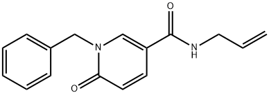 N-ALLYL-1-BENZYL-6-OXO-1,6-DIHYDRO-3-PYRIDINECARBOXAMIDE Struktur