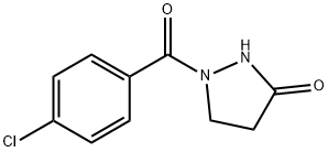 1-(4-CHLOROBENZOYL)TETRAHYDRO-3H-PYRAZOL-3-ONE Struktur