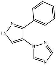 1-(3-PHENYL-1H-PYRAZOL-4-YL)-1H-1,2,4-TRIAZOLE Struktur