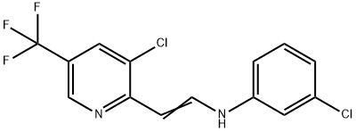 3-CHLORO-N-(2-[3-CHLORO-5-(TRIFLUOROMETHYL)-2-PYRIDINYL]VINYL)ANILINE Struktur