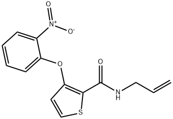 N-ALLYL-3-(2-NITROPHENOXY)-2-THIOPHENECARBOXAMIDE Struktur