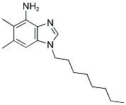 5,6-DIMETHYL-1-OCTYL-1H-1,3-BENZIMIDAZOL-4-AMINE Struktur