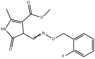 METHYL 4-(([(2-FLUOROBENZYL)OXY]IMINO)METHYL)-2-METHYL-5-OXO-4,5-DIHYDRO-1H-PYRROLE-3-CARBOXYLATE Struktur