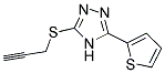 5-PROP-2-YNYLTHIO-3-(2-THIENYL)-4H-1,2,4-TRIAZOLE Struktur