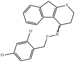 2,3-DIHYDROINDENO[2,1-B]THIOPYRAN-4(9H)-ONE O-(2,4-DICHLOROBENZYL)OXIME Struktur