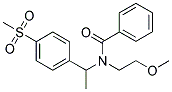 N-(2-METHOXYETHYL)-N-[A-METHYL-4-(METHYLSULPHONYL)BENZYL]BENZAMIDE Struktur