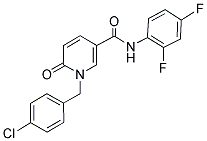 1-(4-CHLOROBENZYL)-N-(2,4-DIFLUOROPHENYL)-6-OXO-1,6-DIHYDRO-3-PYRIDINECARBOXAMIDE Struktur