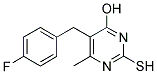 5-(4-FLUORO-BENZYL)-2-MERCAPTO-6-METHYL-PYRIMIDIN-4-OL Struktur