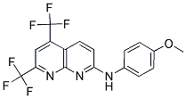 N-(4-METHOXYPHENYL)-5,7-BIS(TRIFLUOROMETHYL)[1,8]NAPHTHYRIDIN-2-AMINE Struktur