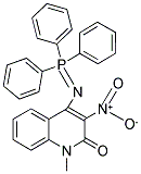 1-METHYL-3-NITRO-4-[(1,1,1-TRIPHENYL-LAMBDA5-PHOSPHANYLIDENE)AMINO]-1,2-DIHYDROQUINOLIN-2-ONE Struktur