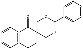 2,2-BIS(HYDROXYMETHYL)-3,4-DIHYDRO-1(2H)-NAPTHALENONEBENZALDEHYDE ACETAL Struktur