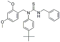 (((2,4-DIMETHOXYPHENYL)METHYL)(4-(TERT-BUTYL)PHENYL)AMINO)(BENZYLAMINO)METHANE-1-THIONE Struktur