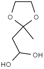 2-(2-METHYL-1,3-DIOXOLAN-2-YL)ETHANE-1,1-DIOL Structure