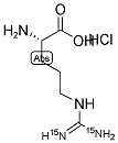 L-ARGININE HCL (GUANIDO-15N2) Struktur