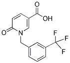 6-OXO-1-[3-(TRIFLUOROMETHYL)BENZYL]-1,6-DIHYDRO-3-PYRIDINECARBOXYLIC ACID Struktur