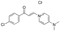 1-(4-CHLOROPHENYL)-3-[4-(DIMETHYLAMINO)PYRIDINIUM-1-YL]PROP-2-EN-1-ONE CHLORIDE Struktur