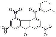 N4,N4-DIPROPYL-2,5,7-TRINITRO-9-OXO-9H-FLUORENE-4-CARBOXAMIDE Struktur