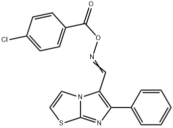 5-(([(4-CHLOROBENZOYL)OXY]IMINO)METHYL)-6-PHENYLIMIDAZO[2,1-B][1,3]THIAZOLE Struktur