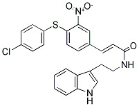 3-(4-(4-CHLOROPHENYLTHIO)-3-NITROPHENYL)-N-(2-INDOL-3-YLETHYL)PROP-2-ENAMIDE Struktur