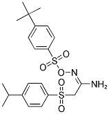 (4-(ISOPROPYL)PHENYLSULFONYL)ACETAMIDOXIME O-(4-(TERT-BUTYL)PHENYLSULFONYL) Struktur