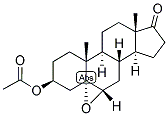 ANDROSTAN-5-ALPHA, 6-ALPHA-EPOXY-3-BETA-OL-17-ONE ACETATE Struktur