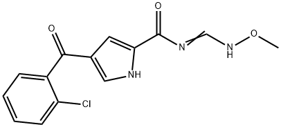 4-(2-CHLOROBENZOYL)-N-[(METHOXYIMINO)METHYL]-1H-PYRROLE-2-CARBOXAMIDE Struktur