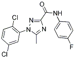 1-(2,5-DICHLOROPHENYL)-N-(4-FLUOROPHENYL)-5-METHYL-1H-1,2,4-TRIAZOLE-3-CARBOXAMIDE Struktur