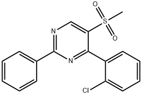 4-(2-CHLOROPHENYL)-2-PHENYL-5-PYRIMIDINYL METHYL SULFONE Struktur