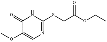 ETHYL 2-[(4-HYDROXY-5-METHOXY-2-PYRIMIDINYL)SULFANYL]ACETATE Struktur