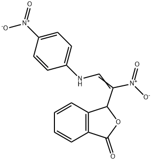 3-[1-NITRO-2-(4-NITROANILINO)VINYL]-2-BENZOFURAN-1(3H)-ONE Struktur