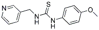 ((4-METHOXYPHENYL)AMINO)((3-PYRIDYLMETHYL)AMINO)METHANE-1-THIONE Struktur